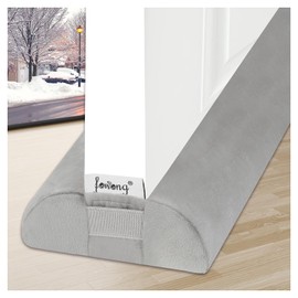 fowong Door Draft Stopper 36" Adjustable Under Door Draft Stopper Soundproofing 30 Inch to 36 Inch Triangle Noise Blocker Seal Large Gap up to 1.7", Easy to Install Grey