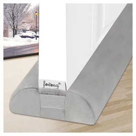 fowong Door Draft Stopper 36" Adjustable Under Door Draft Stopper Soundproofing 30 Inch to 36 Inch Triangle Noise Blocker Seal Large Gap up to 1.7", Easy to Install Grey