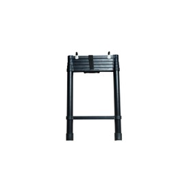 Telescopic Ladder with Hooks for Roof Tent, 30 inch Aluminum Folding Extension Ladder, Non-Slip, Black