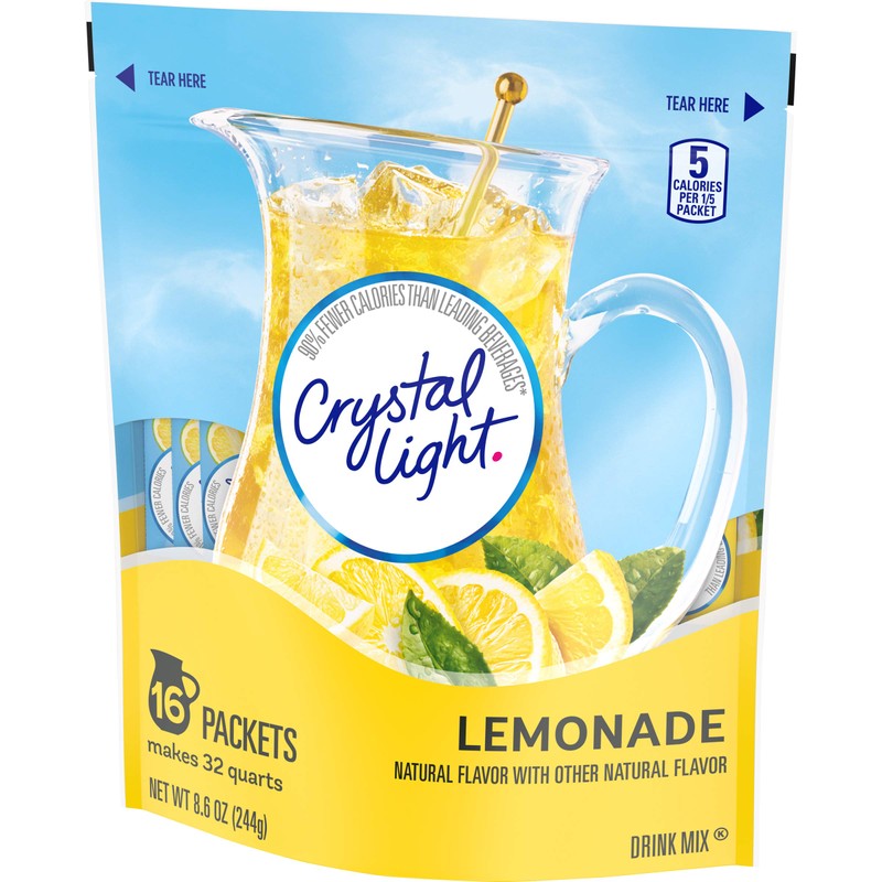 Crystal Light Sugar-Free Lemonade Naturally Flavored Powdered Drink Mix 16