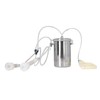 Manual Milking Machine 2000ml Effort Saving Control Stainless Steel Bottle