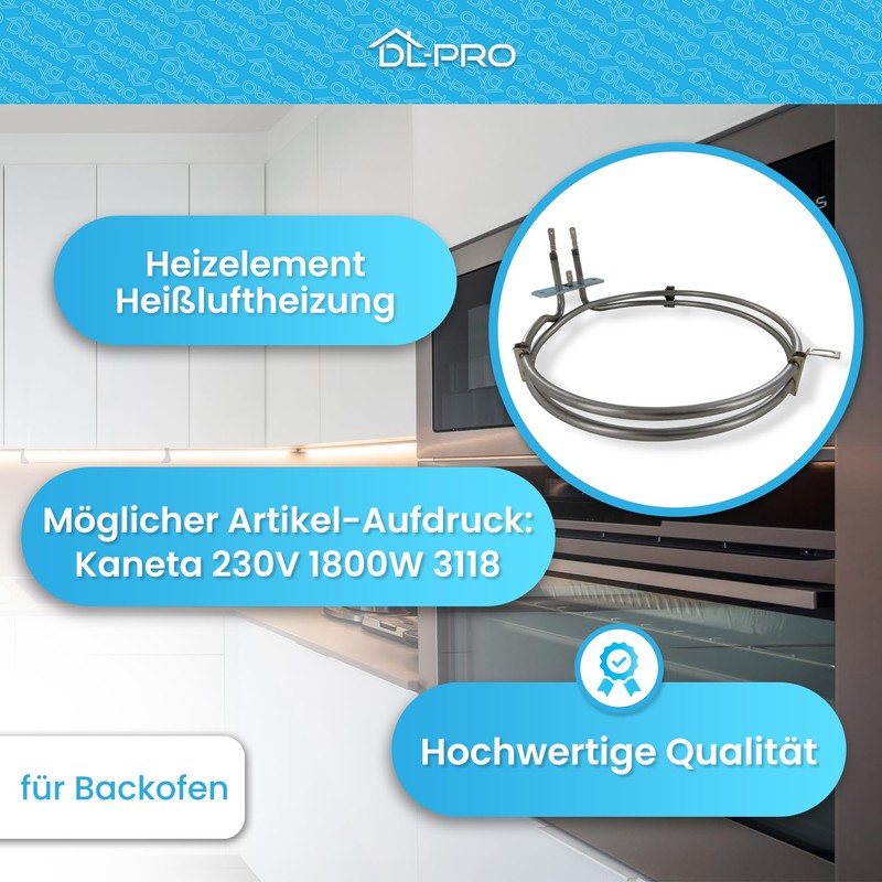 DL-pro Heating Element Hot Air Heater 1800 W 230 V