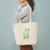 CafePress GROW WITH LOVE Tote Bag Reusable Natural Beige Canvas