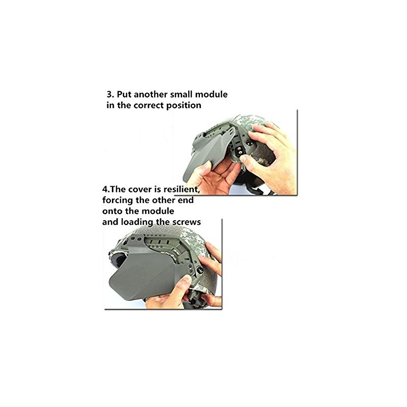OAREA Side Cover for Quick Helmet Rail Airsoft Military Tactical