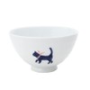 World Create 15118 Indigo Flower Hasamiyaki Rice Bowl, Red