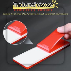 smseace 16Pack Red/White Safety Reflectors Self Adhesive Trailer Reflectors，Car Reflector，Reflectors for Driveway Used for Truck,RVs,Motorcycle,Cars,Bus Safety Reflectors