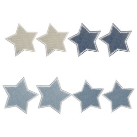 8 Pieces of Star Ironing Patch, Children's Embroidered Cloth Patch, DIY Clothing Back Packaging Patch, Jeans Patch Patch, Loophole Repair Subsidy, Creative Ironing Cloth Patch.