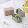 BIQI MUSSE Jewelry Ring Case for Travel, PU Leather Jewelry