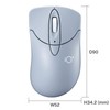 Sanwa Supply MA-IPBBS303BL Bluetooth 5.0 Mouse, Silent 3 Buttons, Blue