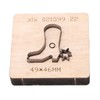 Leather Punching Die Shoe Shaped Alloy Steel Blade Birch Base