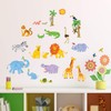 DECOWALL DW-1513N Jungle Animals Jungle Animals Wall Sticker Wall Decoration