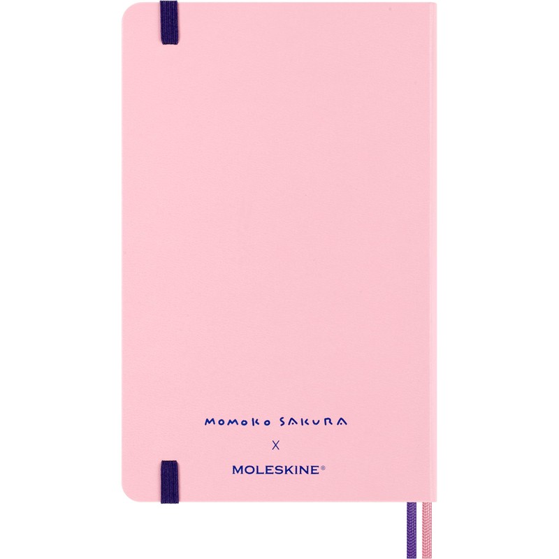Moleskine Sakura Lined Notebook with Hard Cover and Elastic Closure,