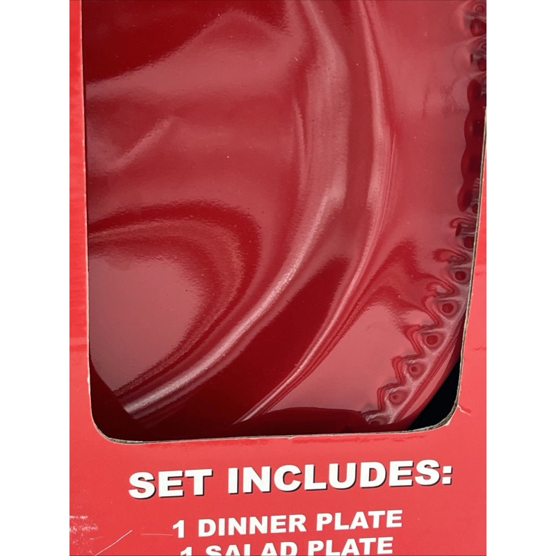 Emeril's Emeril Bistro Red 4 Piece Place Setting Dinner /