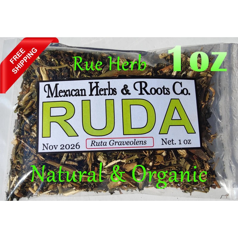 Mexican Herbs Ruda Hierba/Te, Rue Herb, Natural organic ruta graveolens