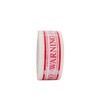 T.R.U. PP20W-C Pre-Printed Clear Carton Sealing Tape with Red Lettering