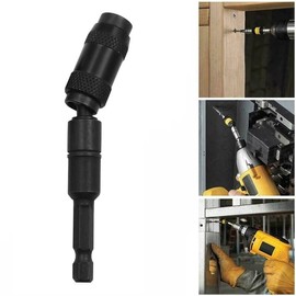 2pcs Pivot Drill Bit Holder Set, 1/4" Magnetic Hex Pivoting Bit Tip Holder, Rotary Quick Release Drill Extension Screwdriver Bit Holder, 88mm and 145mm Length