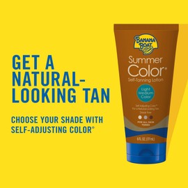 Banana Boat Banana Boat Summer Color Self Tanning Lotion | Light Medium Color for All Skin Tones, Self Tanner Lotion, Sunless Tanning Lotion, Banana Boat Self Tanner, 6oz each Twin Pack