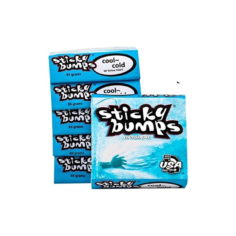 Sticky Bumps Cool/Cold Water Surfboard Wax (10 Bars)