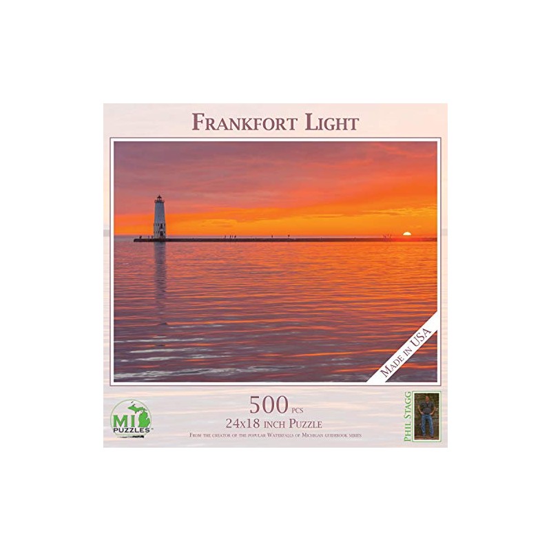 Frankfort Light - 500 Piece MI Puzzles Jigsaw Puzzle -