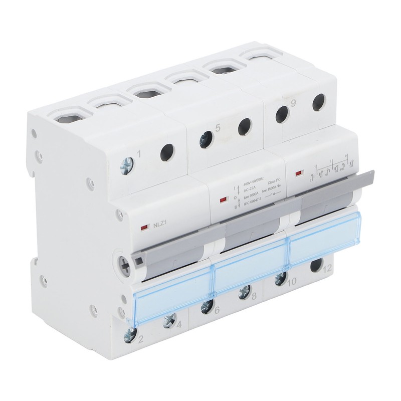 400VAC Dual Power Manual Transfer Switch 35mm DIN Rail Mount