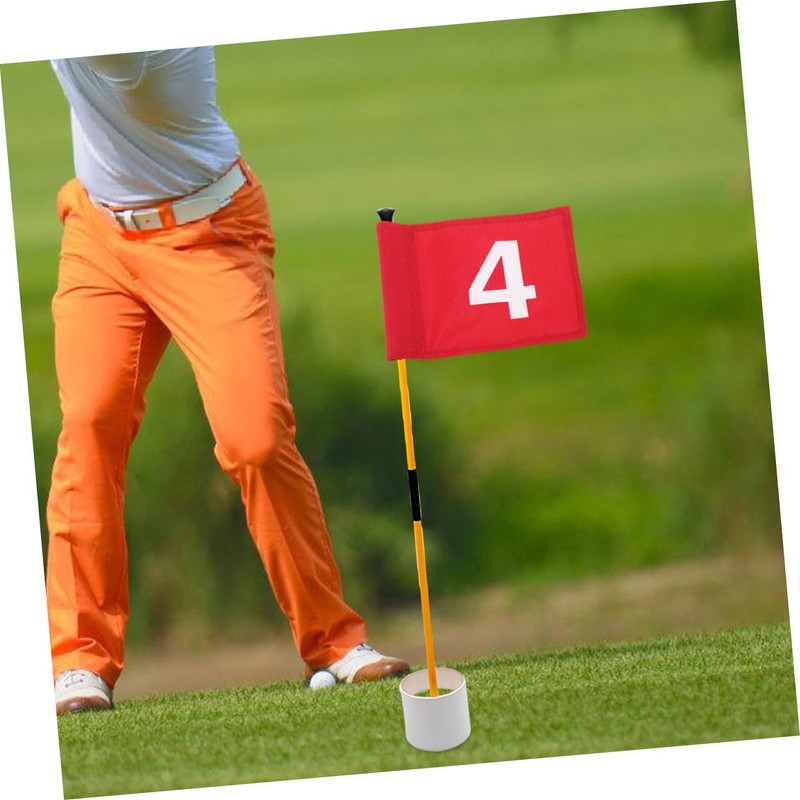 Mipcase Golfing Training Flag Wear Portable Golf Flag for Backyard