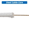 Artilife Flag Pole Rope,5/16" Wire Center Flagpole Rope,Braided Polyester Line
