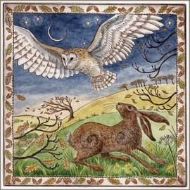 Wendy Andrews Bringing in The Winter Winds 8x8 Tile