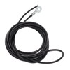 Pulley Cable Steel Fitness Cable Black Adjustable Strong Coated Pulley