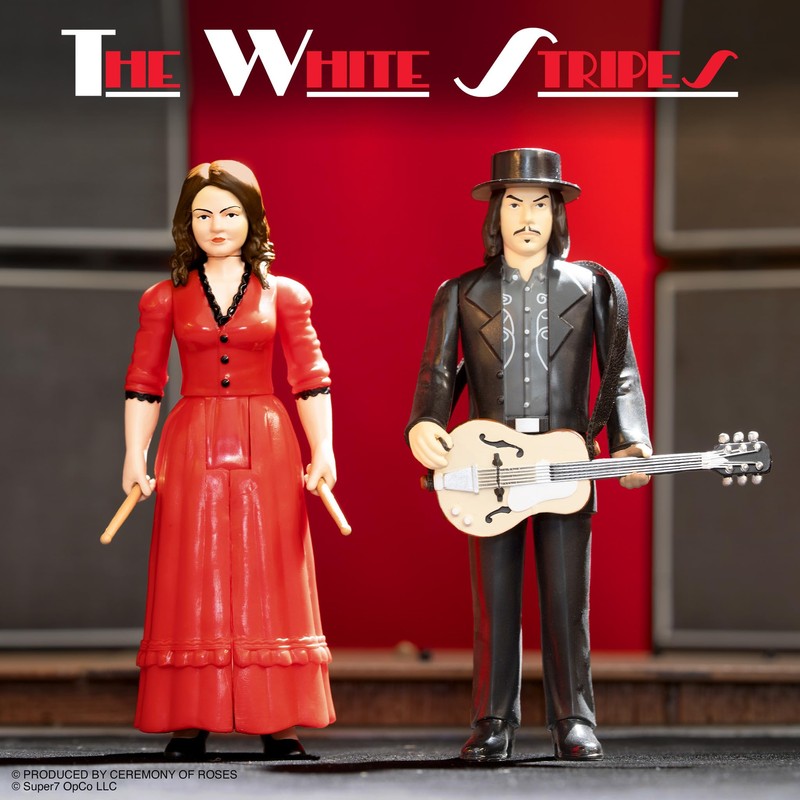 Super7 White Stripes Reaction Figures Wave 01 - The White