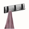Coat Rack Wall Mounted with 3 Retractable Hooks, Heavy Duty
