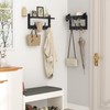 Evermagin 29" Coat Rack Wall Mount with Shelf, 4 in