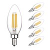 Boncoo E12 Candelabra Bulbs 60 Watt, Chandelier Light Bulbs LED