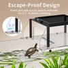 Upgraded Turtle Basking Platform for Aquatic Turtles with Temp &