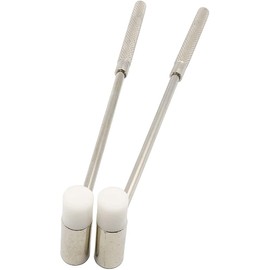 CENPEK 2 Pieces Jeweler's Hammer with Two Heads Small Metal Hammer Steel Handle Small Watch Hammer Set for Leather Craft Jewelry Hammer