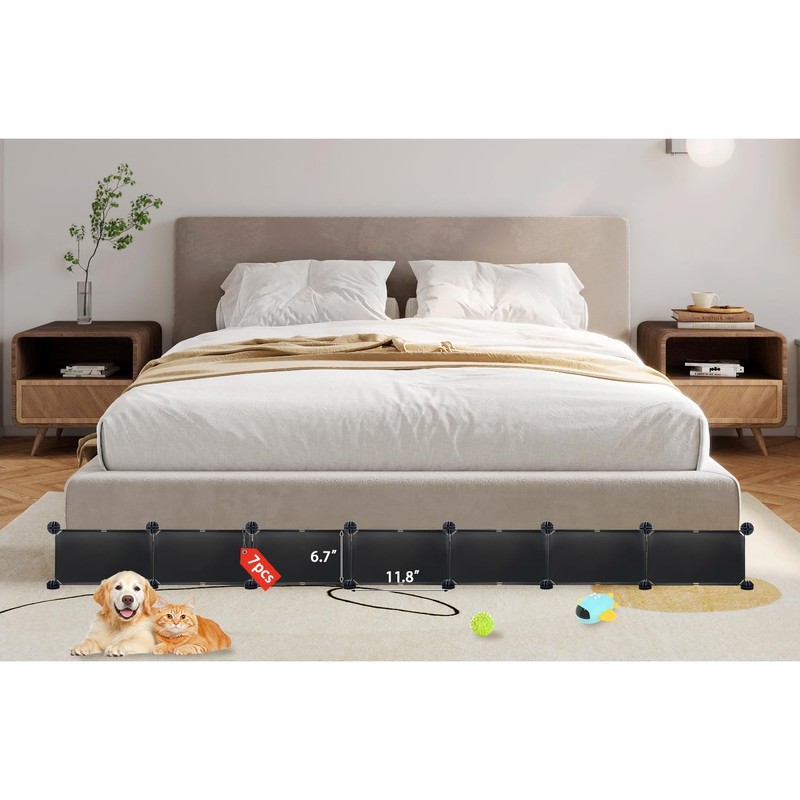 Under Bed Blocker for Pets 6.7" Height 83" Length in