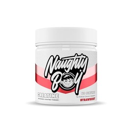 Naughty Boy Micronised Creatine Powder, Creatine Monohydrate Powder (Strawberry)
