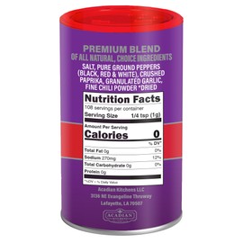 Creole Seasoning 3.8 oz Cajun's Choice Louisiana Foods (Pack of 12)