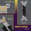 ENERLITES Toggle Light Wall Plate Bundle, Single Pole Electrical Switch,