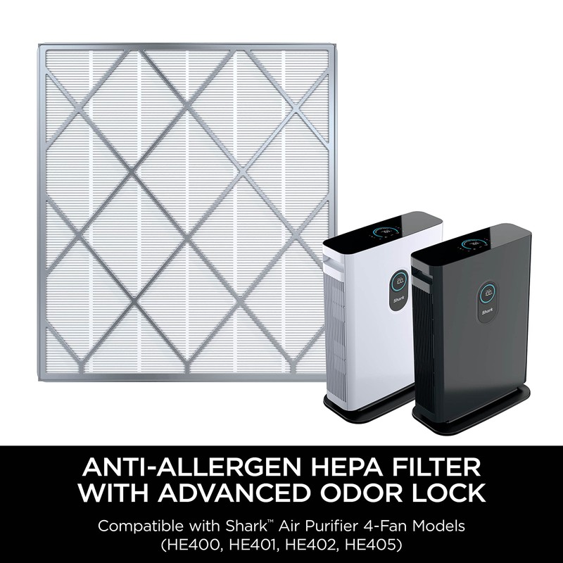 Shark HE4FKPET Anti-Allergen Hepa Filter, with Advanced Odor Lock Air