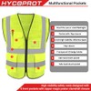 HYCOPROT Safety Vests High Visibility Reflective Vest Executive Manager Jacket