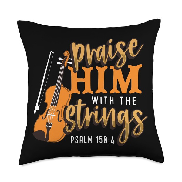 Orchestra Violin Player Praise Him With The Strings Violin Throw