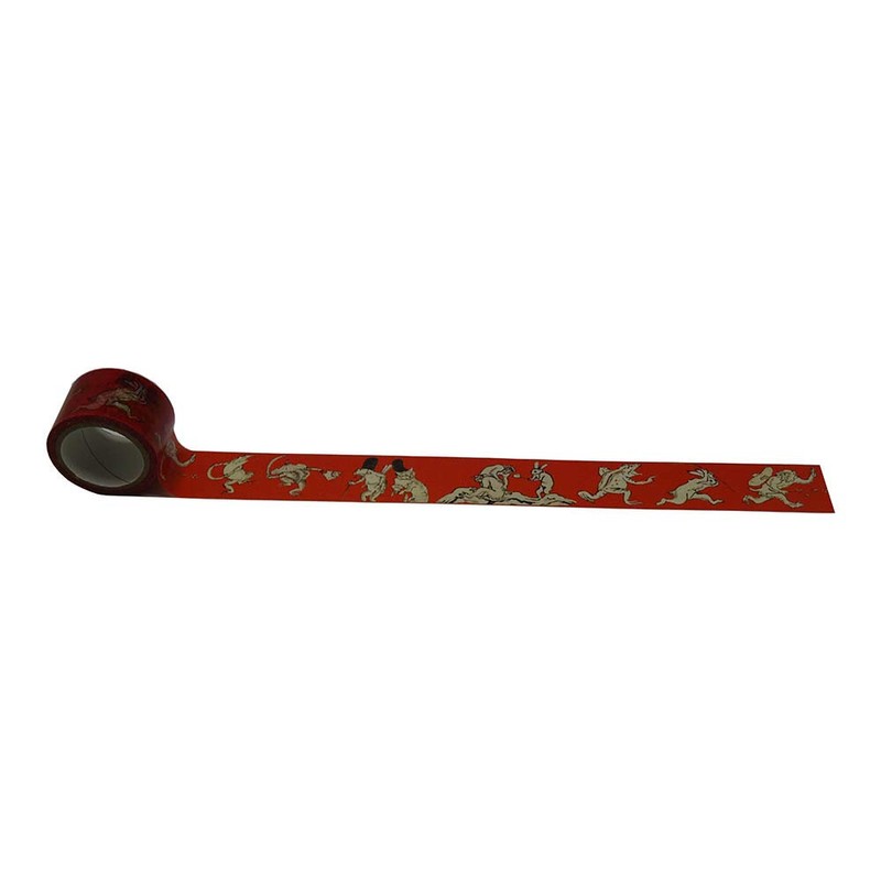 Geisudo Masking Tape Choju-Giga Cat Monkey M-9