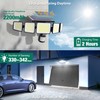 3000LM Solar Lights outdoor, 5 Adjustable Heads Solar Motion Sensor
