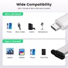 leizhan USB C Adapter (2 Pack, Silver) Type C Male