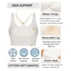 RUNNING GIRL High Impact Sports Bras for Women,Crisscross Back Seamless