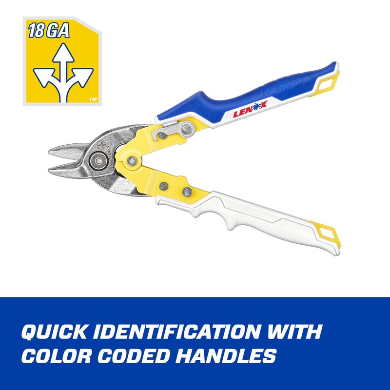 LENOX TOOLS Pliers, Bulldog Avitation Snips, With Durable Grip (LXHT14343​)