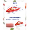 OBNOCHE Pizza Slice Container, Tray and Saver, BPA Free 4
