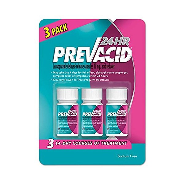 Prevacid 24HR. Value Size 42 Count (PacK of 3) - (126 Capsules Total)