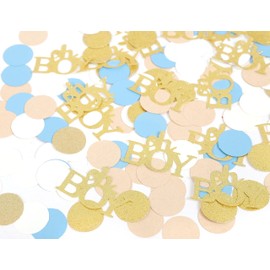 Oh Boy Baby Shower Confetti - Sweet Baby Boy Confetti, 1st/First Birthday Party Decoration, Oh Boy Decorations, Its A Boy Confetti, Gender Reveal Decor For Boy, Blue And Glitter Confetti, Baby Boy