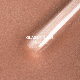 MAYCHAO 15ML Cat Eye Gel Nail Polish 1Pc Glassy Nude Magnetic Nail Polish with Magnet Soak off Holographic Cat Eye Gel Polish for Nail Art Manicure Salon DIY at Home, 0.5 OZ